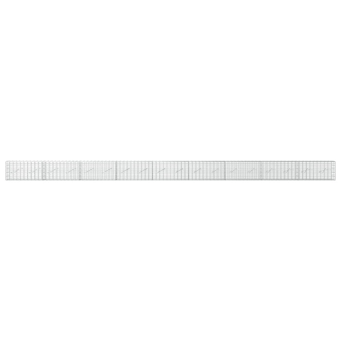 Gabion cu Sârmă de 5 mm și Plasă de 5x10 cm 900x10x50 cm WALTI