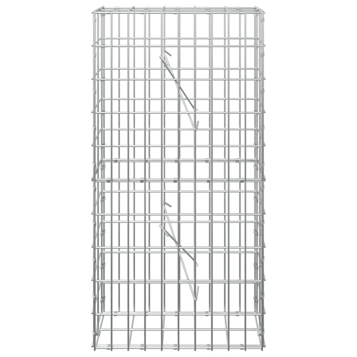 Gabion cu Sârmă de 5 mm și Plasă de 5x10 cm 50x10x100 cm WALTI
