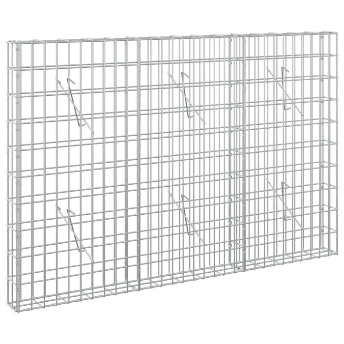 Gabion cu Sârmă de 5 mm și Plasă de 5x10 cm 150x10x100 cm WALTI