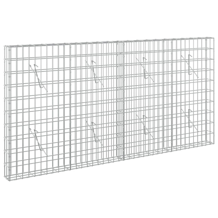 Gabion cu Sârmă de 5 mm și Plasă de 5x10 cm 200x10x100 cm WALTI