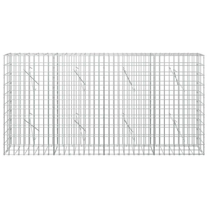 Gabion cu Sârmă de 5 mm și Plasă de 5x10 cm 200x10x100 cm WALTI