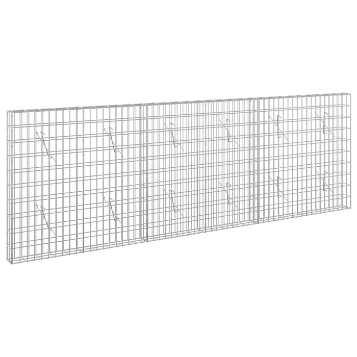 Gabion cu Sârmă de 5 mm și Plasă de 5x10 cm 300x10x100 cm WALTI