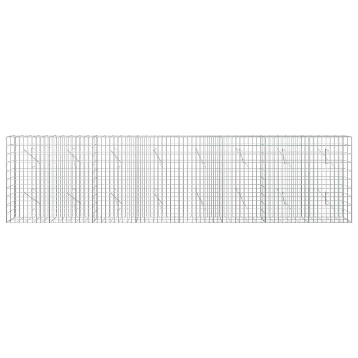 Gabion cu Sârmă de 5 mm și Plasă de 5x10 cm 400x10x100 cm WALTI