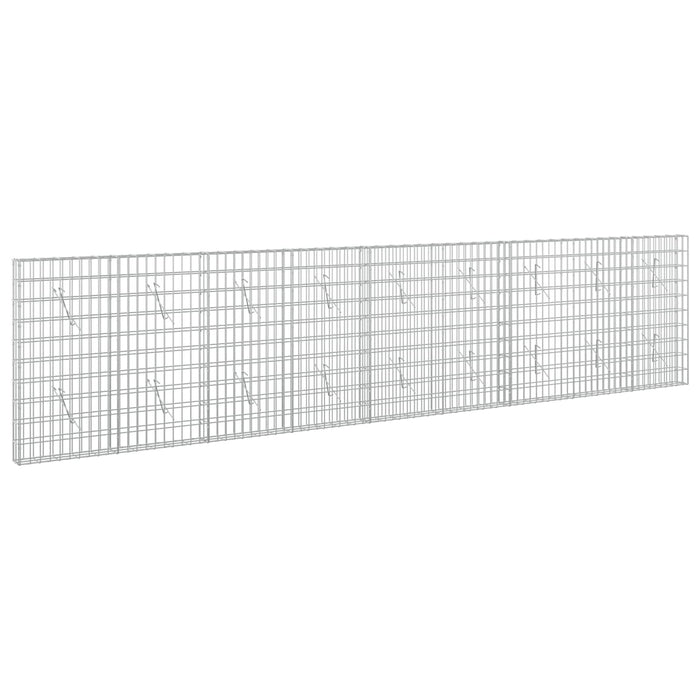Gabion cu Sârmă de 5 mm și Plasă de 5x10 cm 450x10x100 cm WALTI