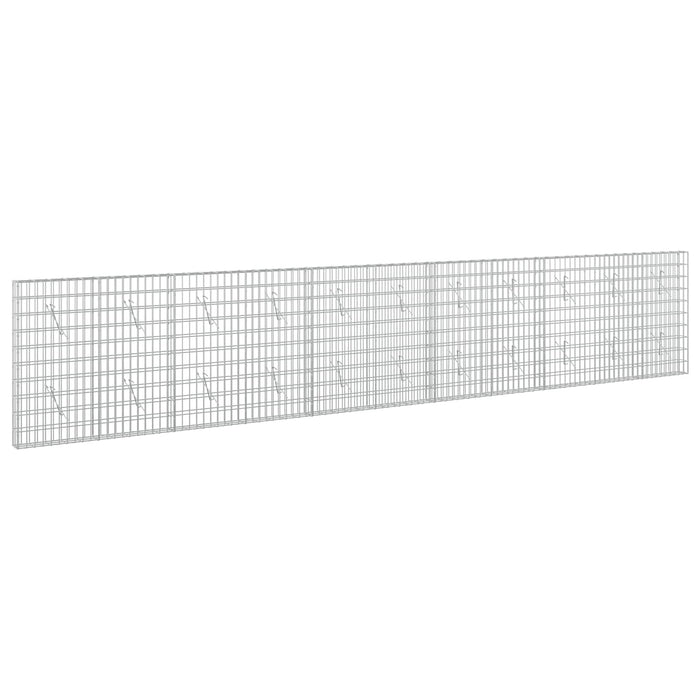 Gabion cu Sârmă de 5 mm și Plasă de 5x10 cm 550x10x100 cm WALTI