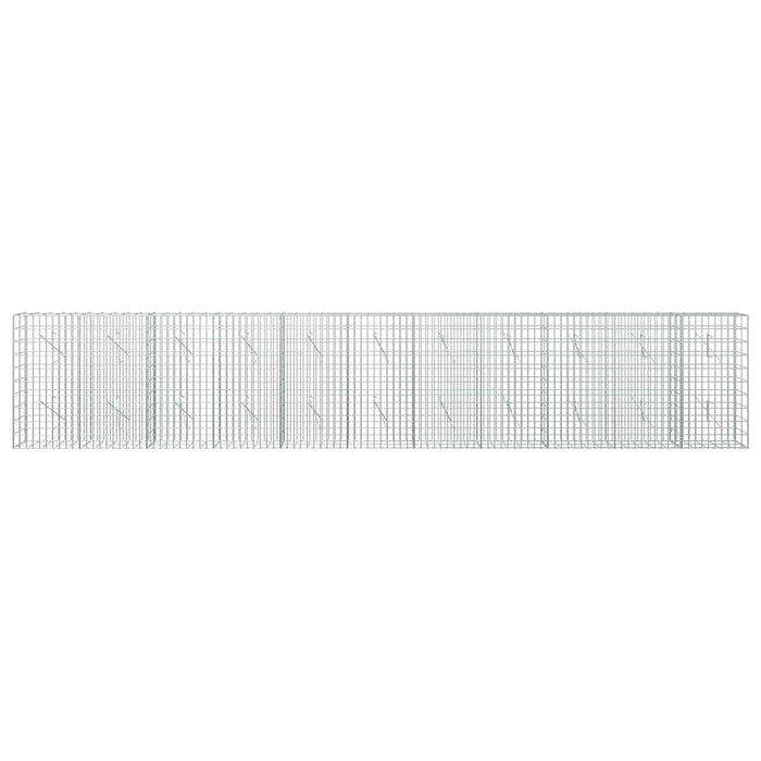 Gabion cu Sârmă de 5 mm și Plasă de 5x10 cm 550x10x100 cm WALTI