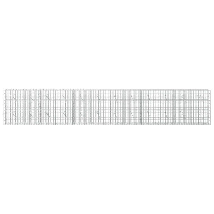 Gabion cu Sârmă de 5 mm și Plasă de 5x10 cm 600x10x100 cm WALTI