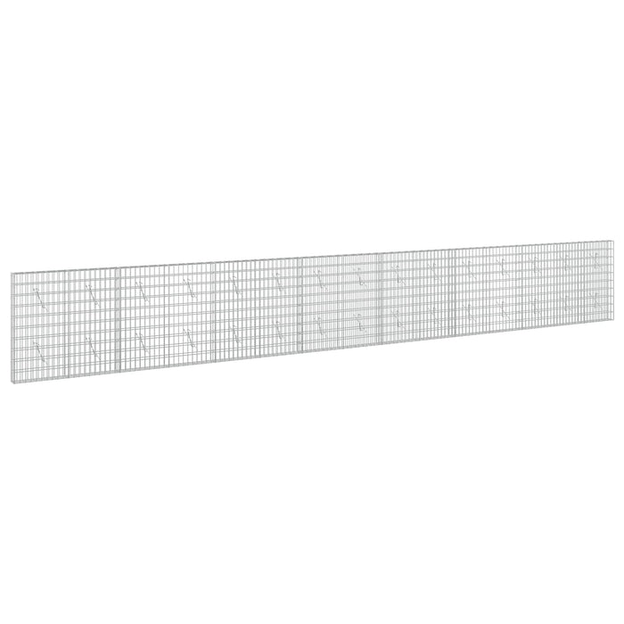Gabion cu Sârmă de 5 mm și Plasă de 5x10 cm 750x10x100 cm WALTI