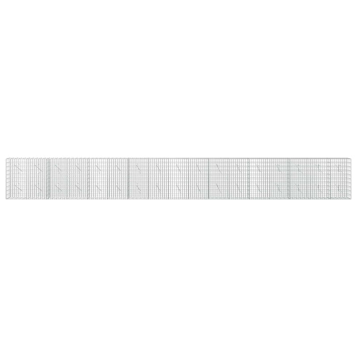Gabion cu Sârmă de 5 mm și Plasă de 5x10 cm 850x10x100 cm WALTI
