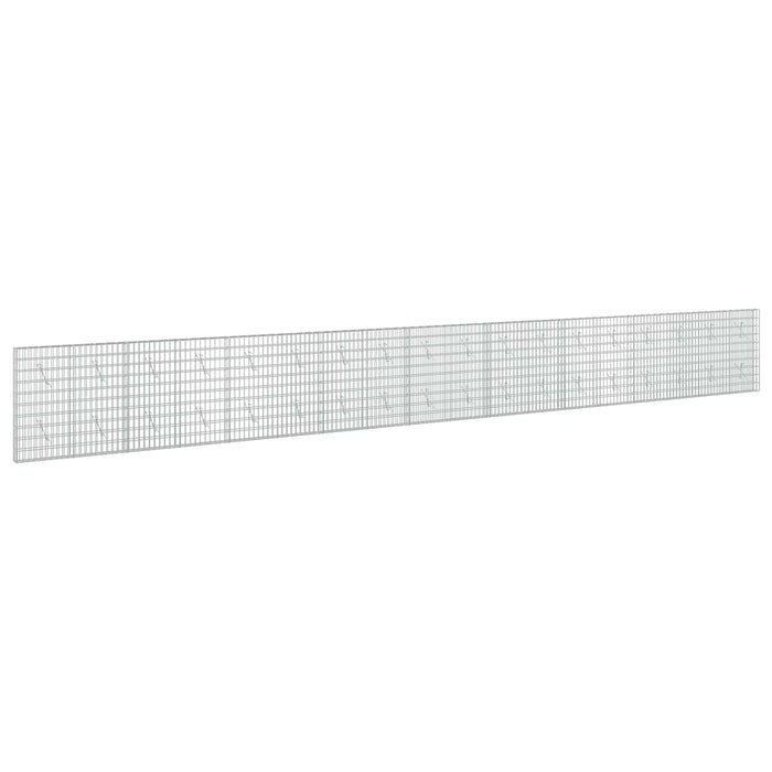 Gabion cu Sârmă de 5 mm și Plasă de 5x10 cm 900x10x100 cm WALTI