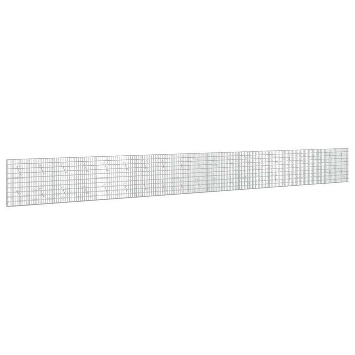 Gabion cu Sârmă de 5 mm și Plasă de 5x10 cm 1000x10x100 cm WALTI