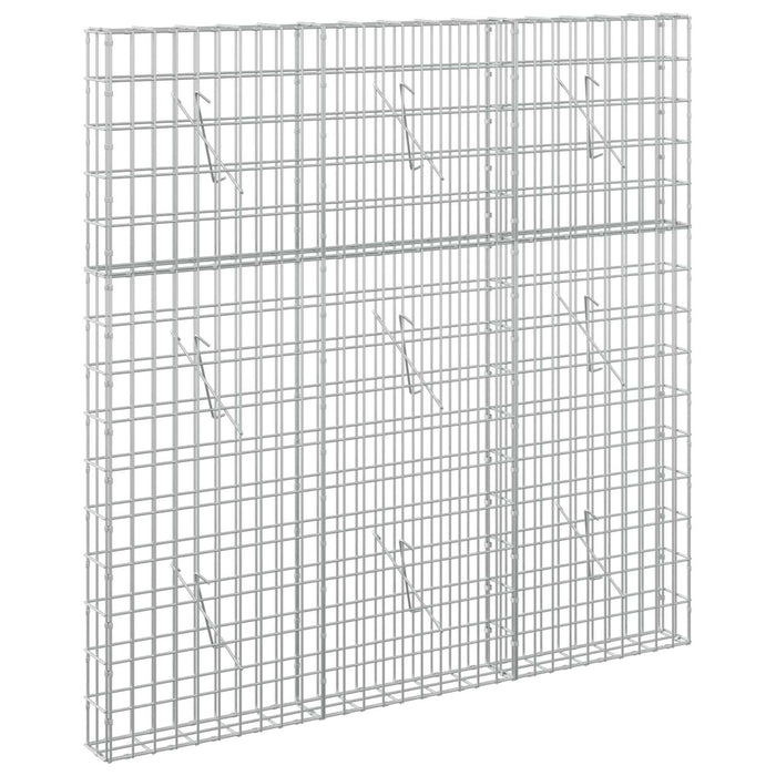 Gabion cu Sârmă de 5 mm și Plasă de 5x10 cm 150x10x150 cm WALTI
