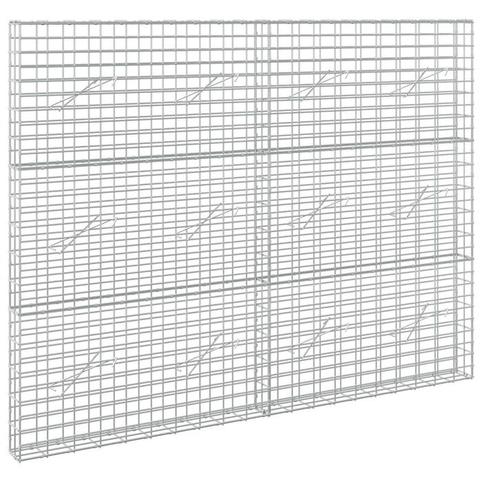 Gabion cu Sârmă de 5 mm și Plasă de 5x10 cm 200x10x150 cm WALTI