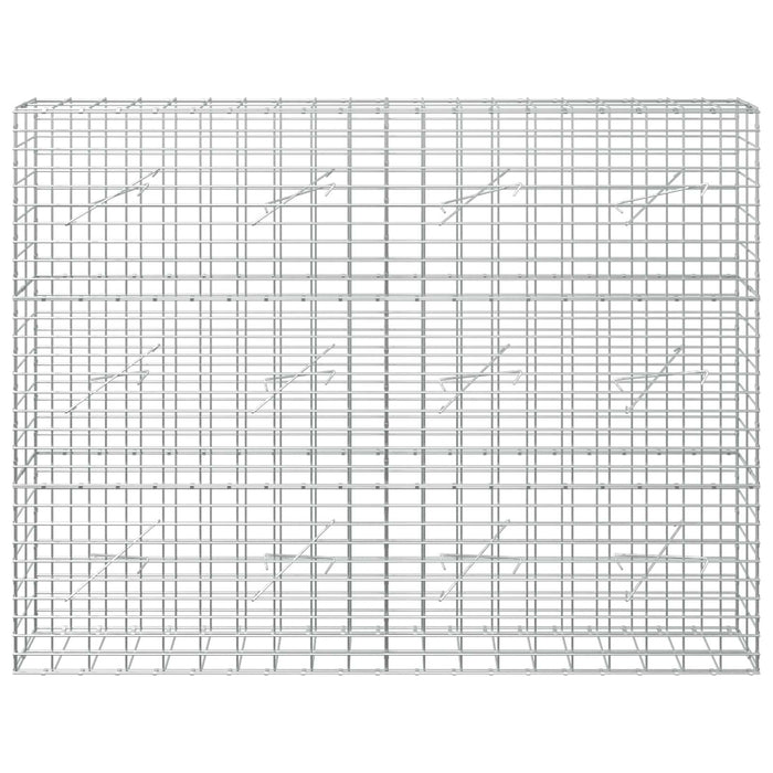 Gabion cu Sârmă de 5 mm și Plasă de 5x10 cm 200x10x150 cm WALTI