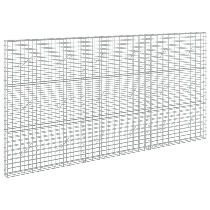 Gabion cu Sârmă de 5 mm și Plasă de 5x10 cm 300x10x150 cm WALTI
