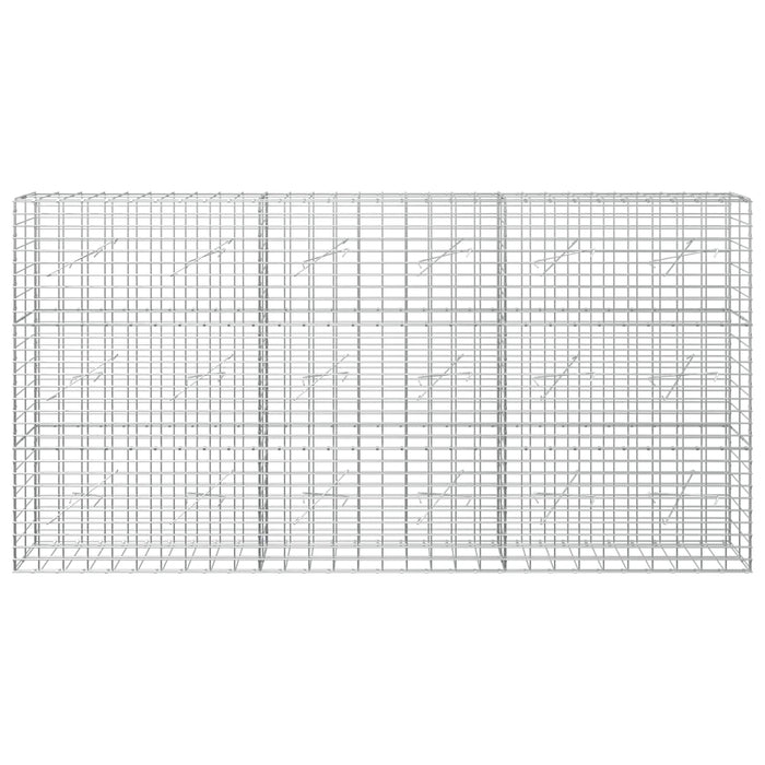 Gabion cu Sârmă de 5 mm și Plasă de 5x10 cm 300x10x150 cm WALTI