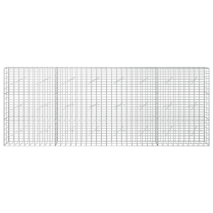 Gabion cu Sârmă de 5 mm și Plasă de 5x10 cm 400x10x150 cm WALTI