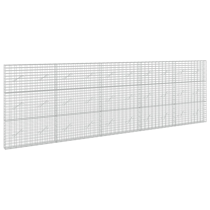 Gabion cu Sârmă de 5 mm și Plasă de 5x10 cm 500x10x150 cm WALTI
