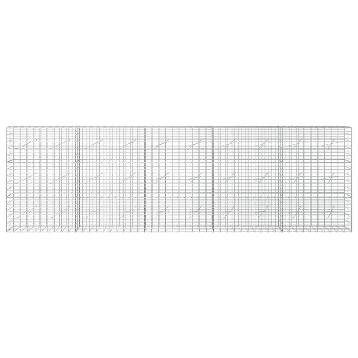 Gabion cu Sârmă de 5 mm și Plasă de 5x10 cm 500x10x150 cm WALTI