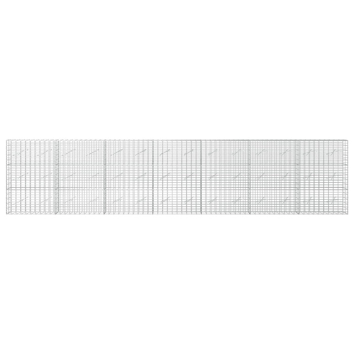Gabion cu Sârmă de 5 mm și Plasă de 5x10 cm 700x10x150 cm WALTI