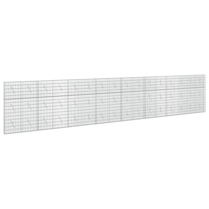 Gabion cu Sârmă de 5 mm și Plasă de 5x10 cm 800x10x150 cm WALTI