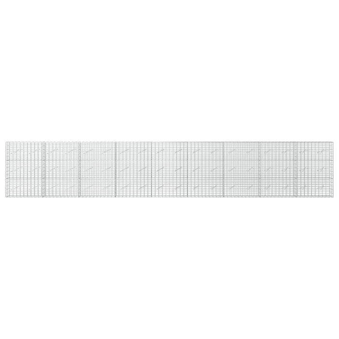 Gabion cu Sârmă de 5 mm și Plasă de 5x10 cm 900x10x150 cm WALTI