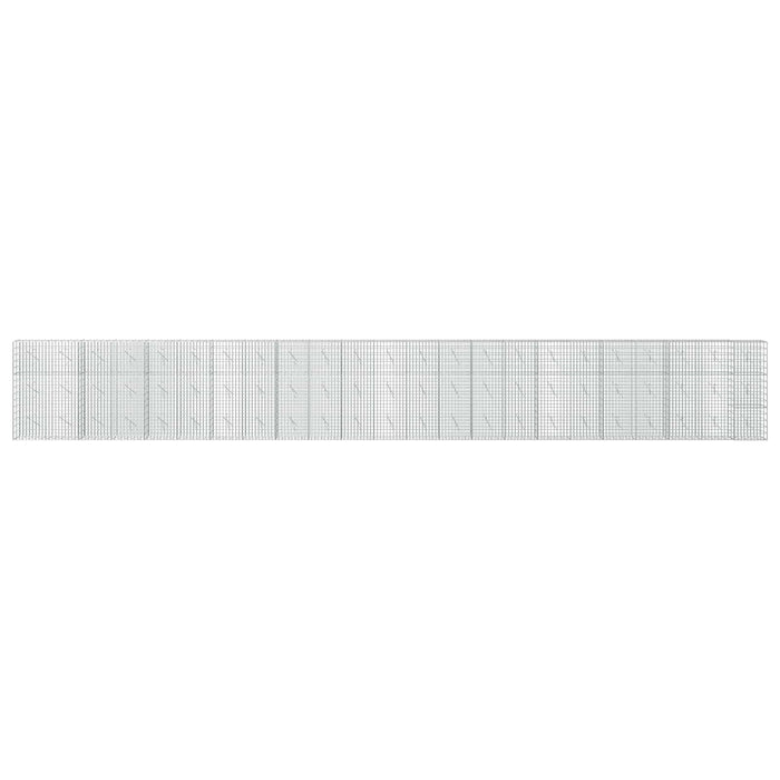Gabion cu Fir de 5 mm și Plasă de 5x10 cm 1150x10x150 cm WALTI