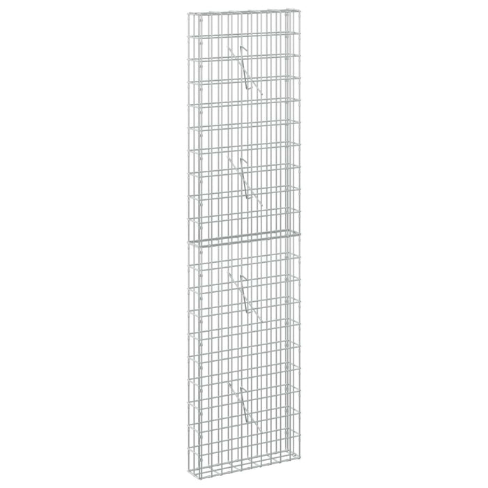 Gabion cu Sârmă de 5 mm și Plasă de 5x10 cm 50x10x200 cm WALTI