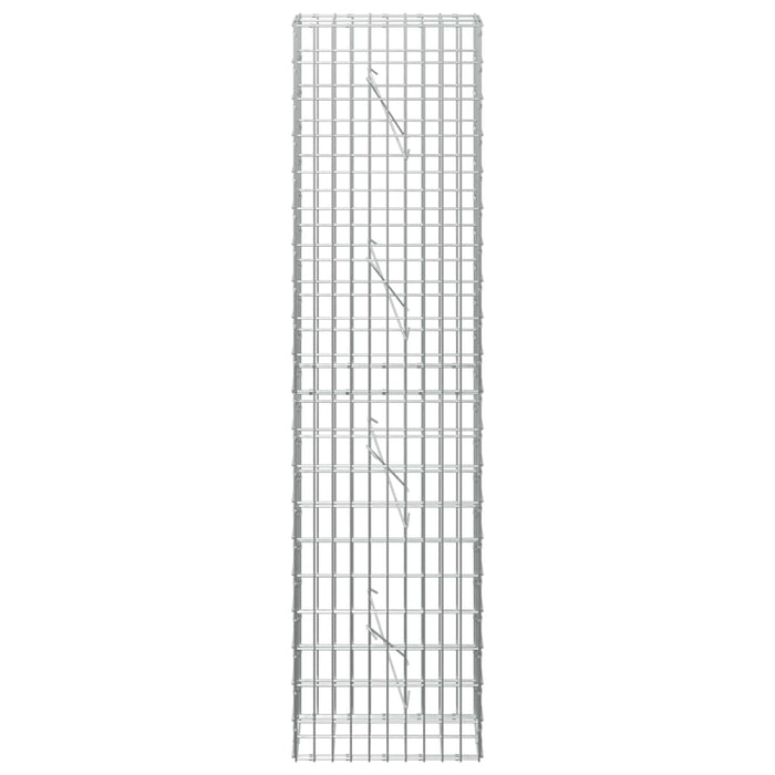 Gabion cu Sârmă de 5 mm și Plasă de 5x10 cm 50x10x200 cm WALTI