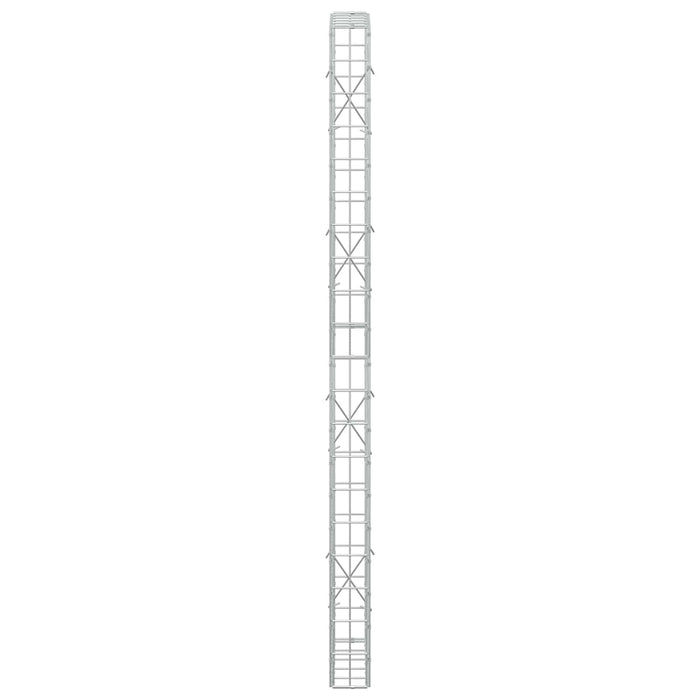 Gabion cu Sârmă de 5 mm și Plasă de 5x10 cm 50x10x200 cm WALTI