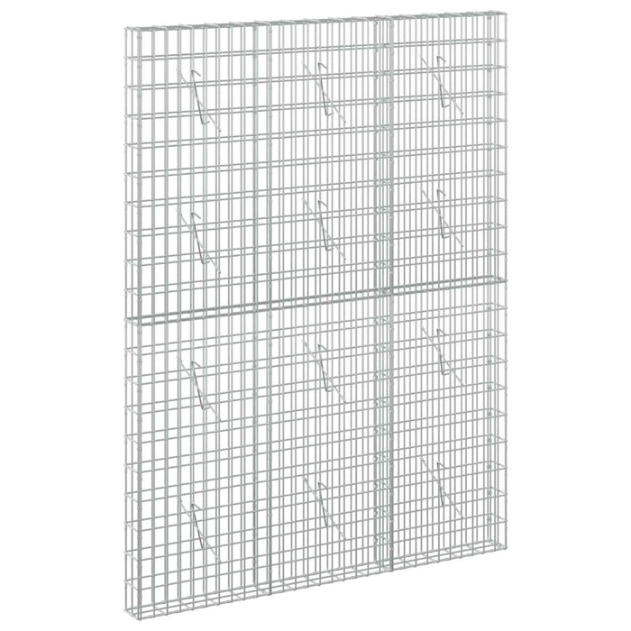 Gabion cu Sârmă de 5 mm și Plasă de 5x10 cm 150x10x200 cm WALTI
