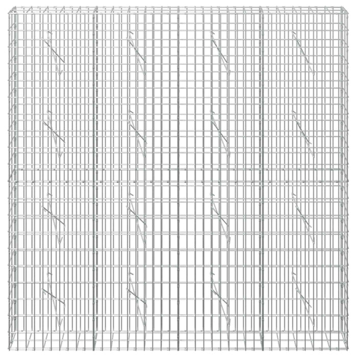 Gabion cu Sârmă de 5 mm și Plasă de 5x10 cm 200x10x200 cm WALTI