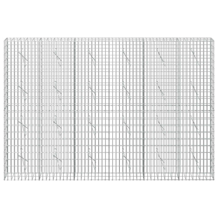 Gabion cu Sârmă de 5 mm și Plasă de 5x10 cm 300x10x200 cm WALTI