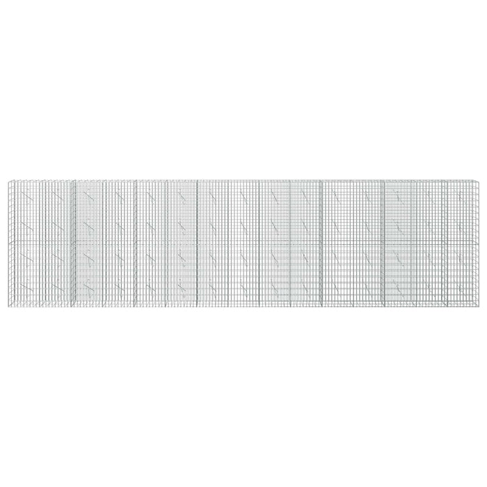 Gabion cu Sârmă de 5 mm și Plasă de 5x10 cm 750x10x200 cm WALTI