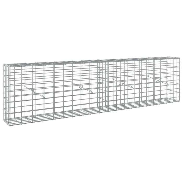Gabion cu Sârmă de 5 mm și Plasă de 5x10 cm 200x20x50 cm WALTI