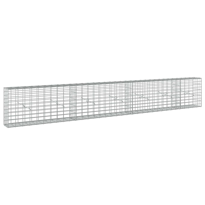 Gabion cu Sârmă de 5 mm și Plasă de 5x10 cm 350x20x50 cm WALTI