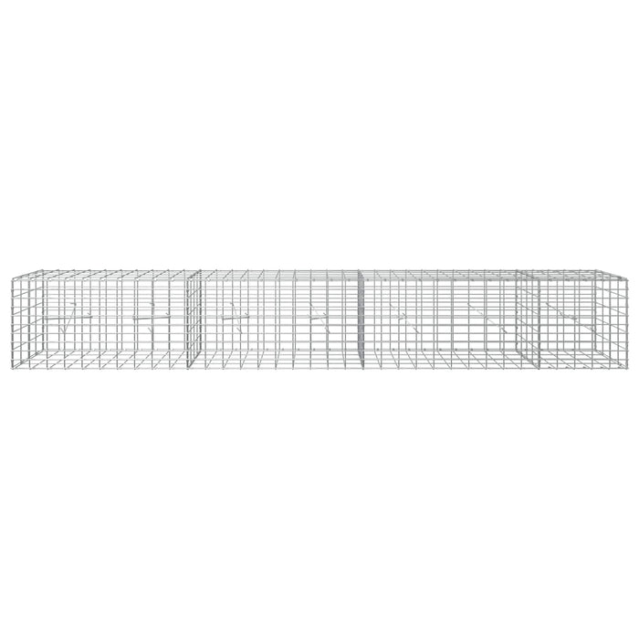 Gabion cu Sârmă de 5 mm și Plasă de 5x10 cm 350x20x50 cm WALTI