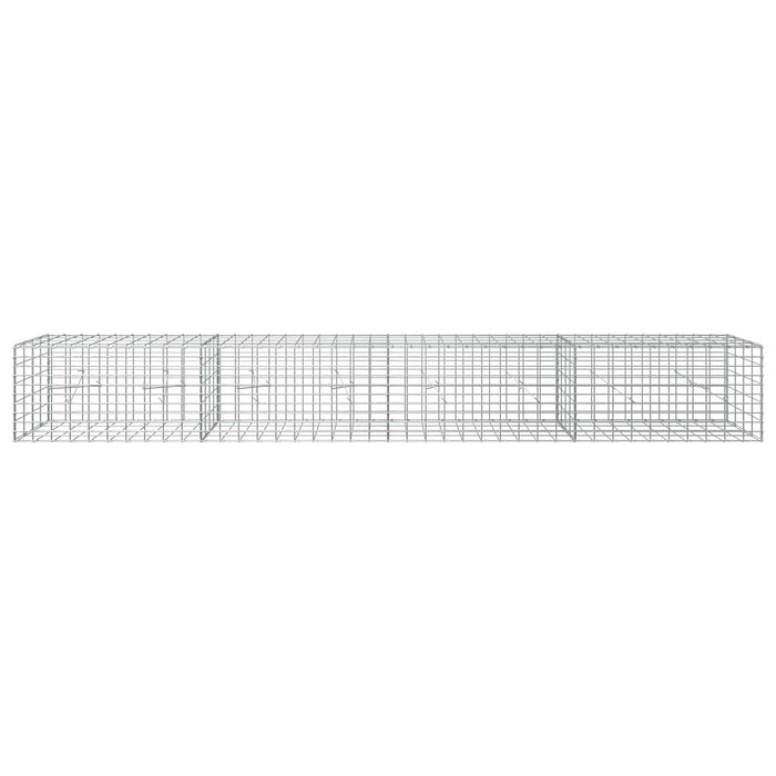 Gabion cu Sârmă de 5 mm și Plasă de 5x10 cm 400x20x50 cm WALTI