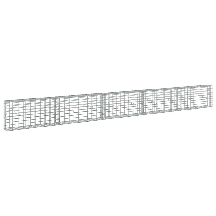 Gabion cu Sârmă de 5 mm și Plasă de 5x10 cm 500x20x50 cm WALTI