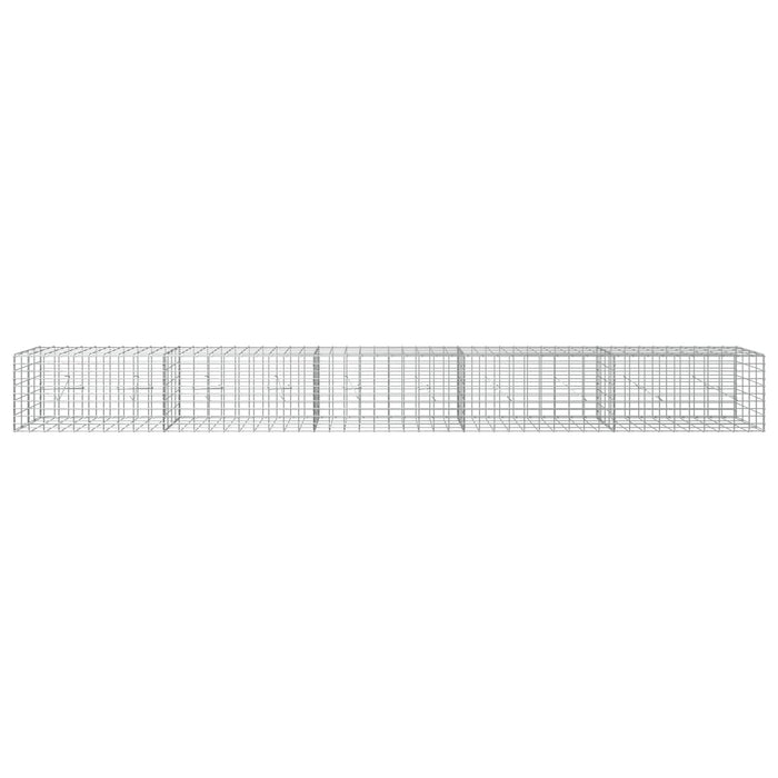 Gabion cu Sârmă de 5 mm și Plasă de 5x10 cm 500x20x50 cm WALTI