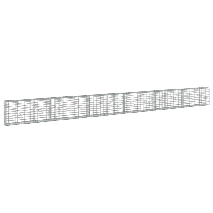 Gabion cu Sârmă de 5 mm și Plasă de 5x10 cm 600x20x50 cm WALTI