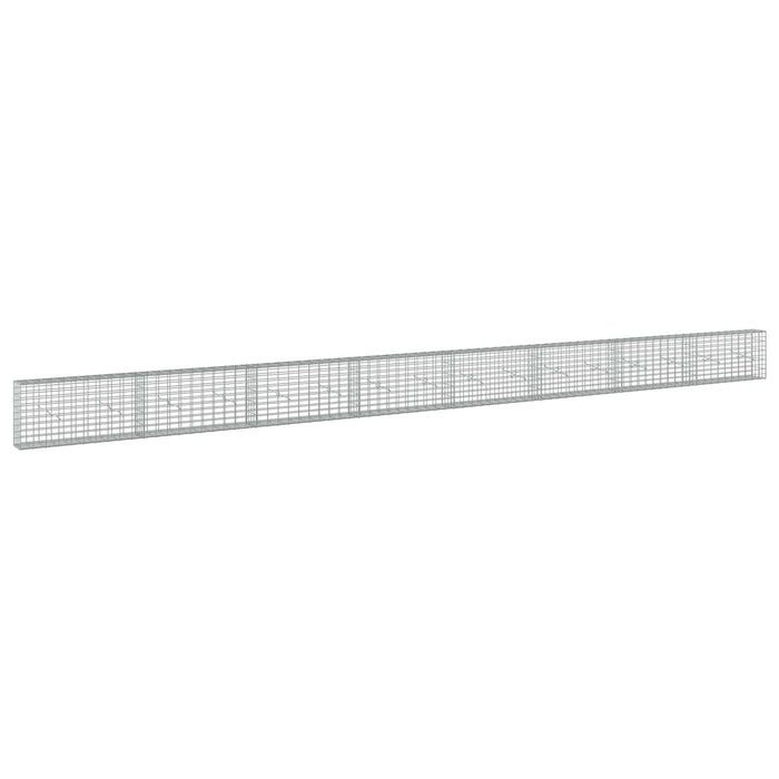 Gabion cu Sârmă de 5 mm și Plasă de 5x10 cm 800x20x50 cm WALTI