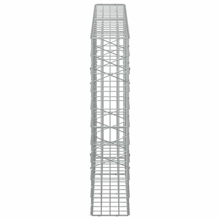 Gabion cu Sârmă de 5 mm și Plasă de 5x10 cm 200x20x100 cm WALTI