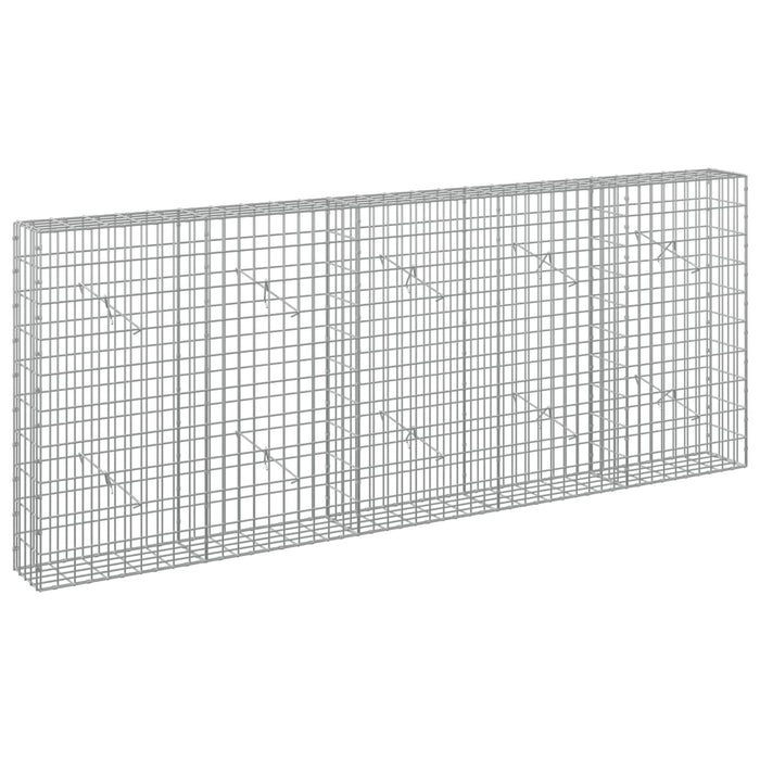 Gabion cu Sârmă de 5 mm și Plasă de 5x10 cm 250x20x100 cm WALTI