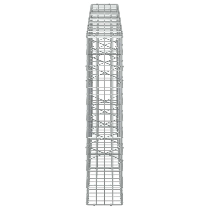 Gabion cu Sârmă de 5 mm și Plasă de 5x10 cm 250x20x100 cm WALTI