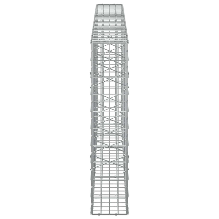 Gabion cu Sârmă de 5 mm și Plasă de 5x10 cm 300x20x100 cm WALTI
