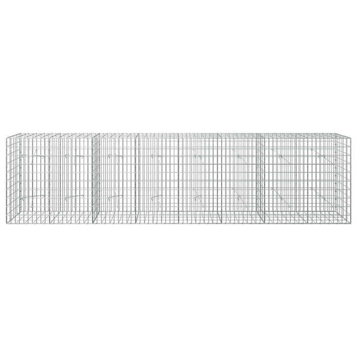 Gabion cu Sârmă de 5 mm și Plasă de 5x10 cm 400x20x100 cm WALTI