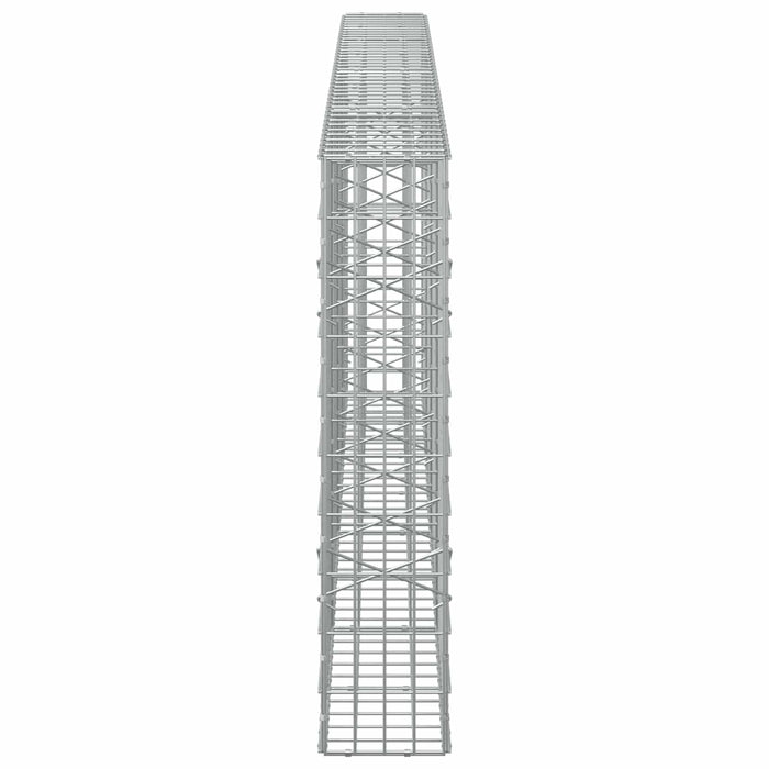 Gabion cu Sârmă de 5 mm și Plasă de 5x10 cm 400x20x100 cm WALTI