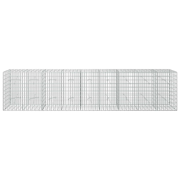 Gabion cu Sârmă de 5 mm și Plasă de 5x10 cm 450x20x100 cm WALTI