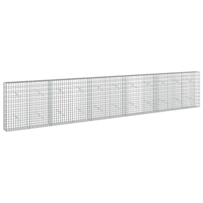 Gabion cu Sârmă de 5 mm și Plasă de 5x10 cm 550x20x100 cm WALTI